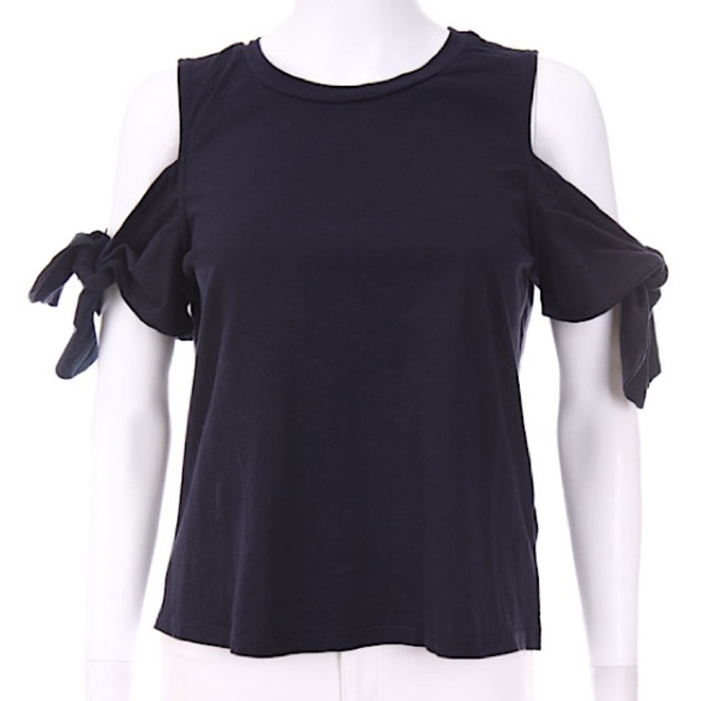 H&M Open Shoulder Tie-Sleeve Detail Shirt